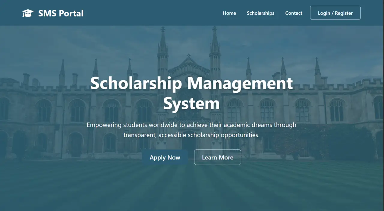 Preview of Scholarship Management System